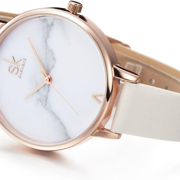 Elegant Minimalist Women's Waterproof Quartz Watch with Leather Strap & Gift Box - Picture 3 of 7